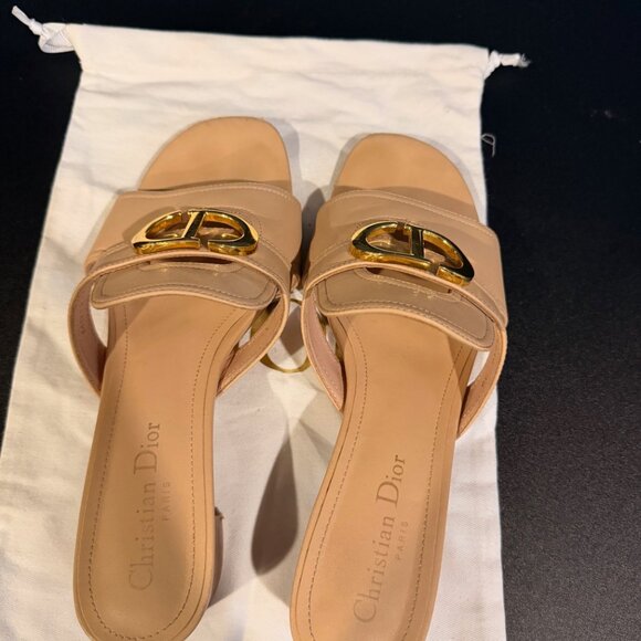 Dior Heeled Beige Sandals 8 - Picture 2 of 8